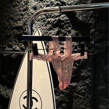 欧美性感内裤女诱惑甜酷多巴胺撞色蕾丝低腰半包臀丁字裤女透视T