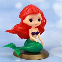 プラスチックマーメイドオーシャンプリンセスベースおもちゃ人形モデル子供の誕生日ケーキベーキングデコレーションオーナメント