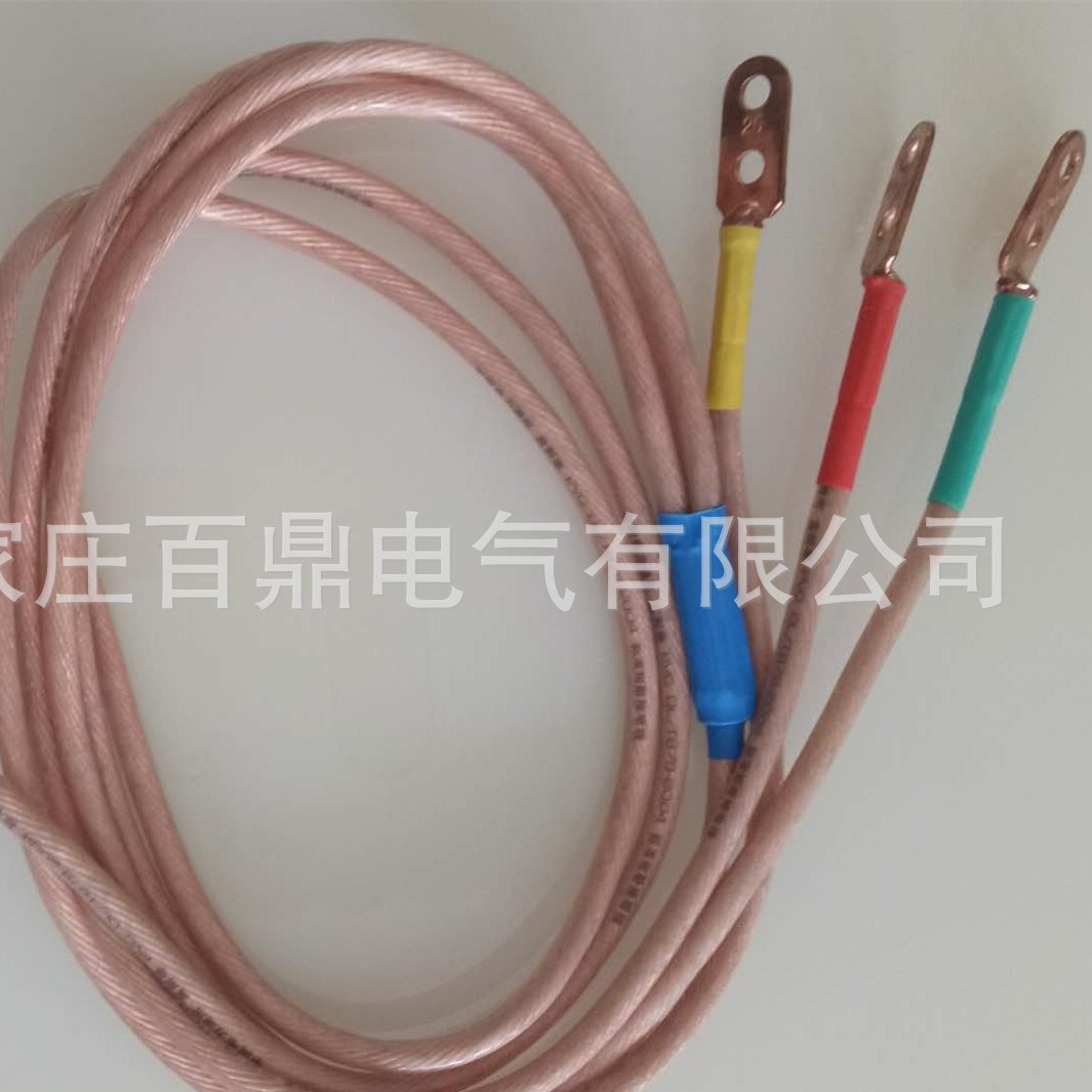 双舌接地线10kv JGX-10KV双簧接地线25mm2-3*1+10米带地钉接地线