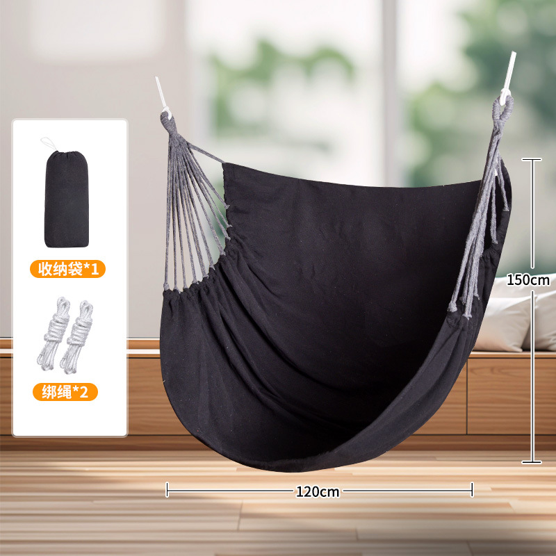 싱글 행잉 체어 블랙 사이즈 150* 120cm + 타이 로프 + 보관 가방