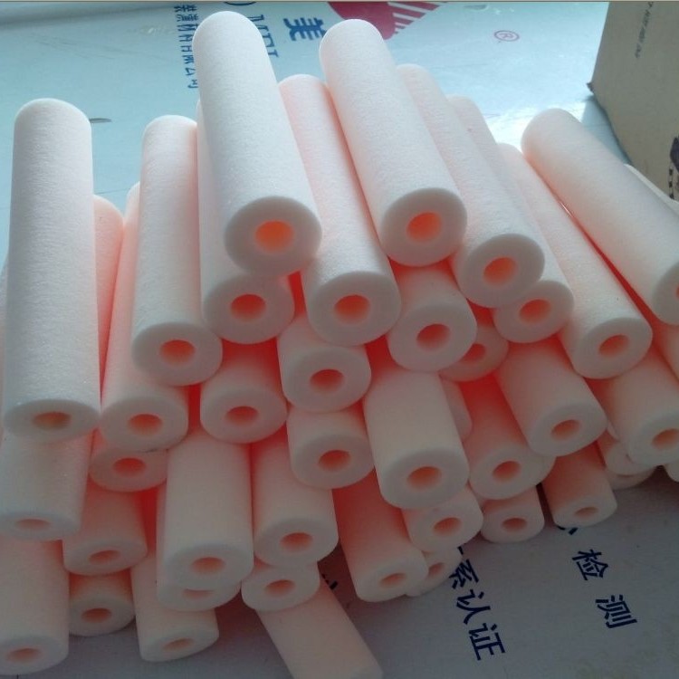 粉色海绵管 洁污模具成型实心棒定位海绵 防火泡棉材料