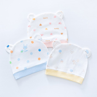 Baby hat thin cotton 0-3 months newborn fetal cap spring and autumn newborn baby halogen door cap wholesale