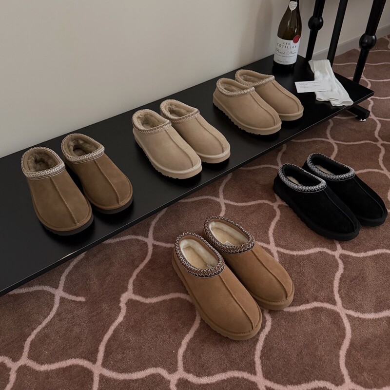 Henan Sangpo flat-soled TAZZ ethnic-style fur-lined warm snow boots, fashionable and versatile, available for export and drop shipping