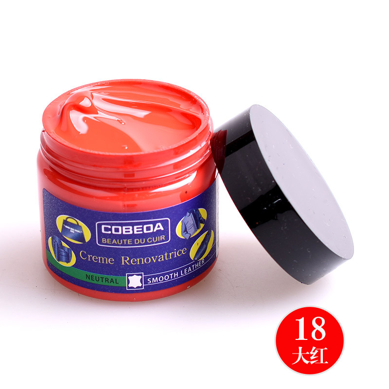 Venta directa de fábrica kangbida agente de coloración de cuero sofá bolsa de cuero para colorear zapatos de cuero de reparación de desgaste color suplemento crema