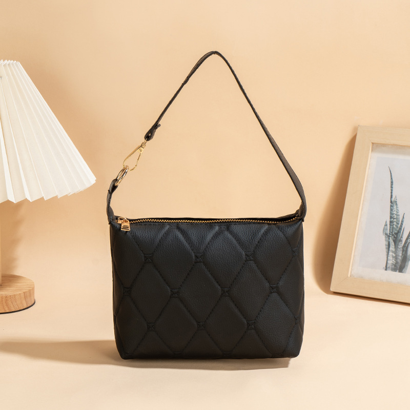 2025 nuevo bolso de flor resistente al óxido de moda simple ocio versátil bolso de diamante, bolso suave de alta calidad image 8
