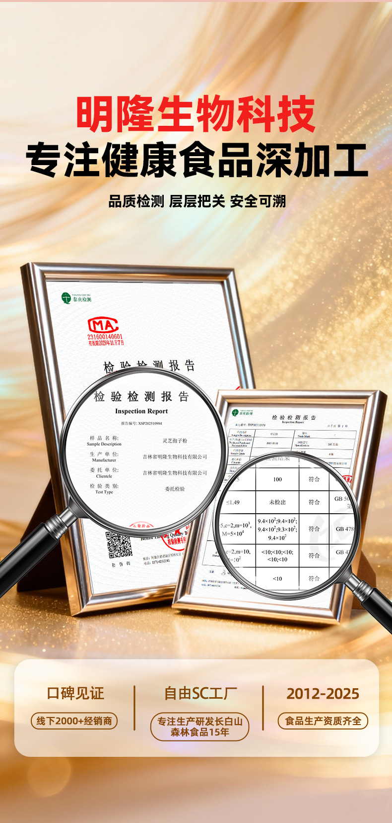 Reishi Mushroom Spore Powder Ling Zhi Bao Zi Fen 250g Changbai Mountain Red Reishi preparation