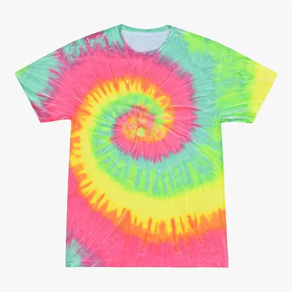 2023 Spring and Summer Tie-Dye Printing Short Sleeve European and American Men's Color Series Fashion 3D Printing Men's T-Shirt Top