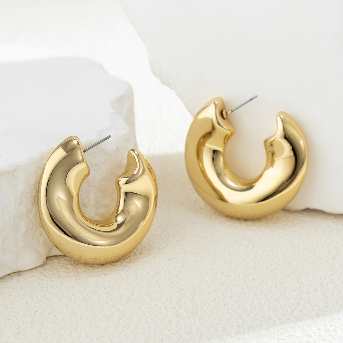 15g Weight Alloy Ear Needle Material Earrings Classification 1 Pair Quantity Holiday, Travel Occasion CCB, Alloy Material Geometric Pattern Women's Gender Plating Design Casual, Elegant, Lady Style 1 Pair Casual Elegant Lady Geometric Plating CCB Alloy Earrings 9