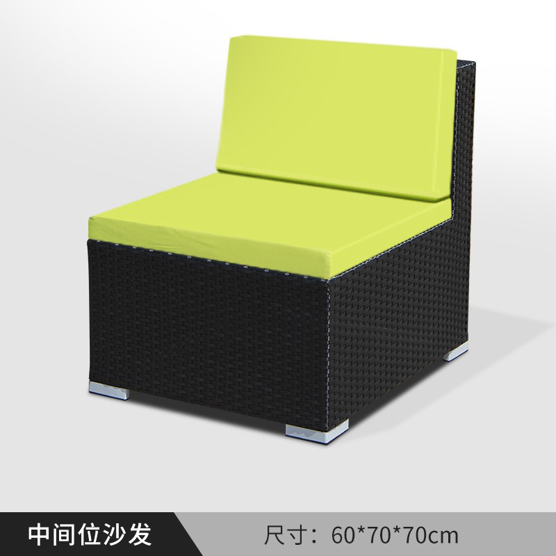 Nórdico de gama alta patio al aire libre cuerda tejida mesa y silla casa pequeña silla combinación patio jardín sillón mesa individual y silla