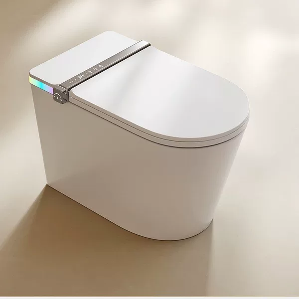 Smart Toilet Integrated Siphon Automatic Flip-Top Household Toilet with Built-In Foam Shield Aromatherapy Without Water Pressure Limit