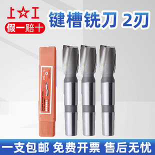 √Cone Shank Keyway Milling Cutter 2-Flute Coarse Tooth Milling Cutter 14 16 18 20 22 24 25 50 Extended Cobalt-Containing