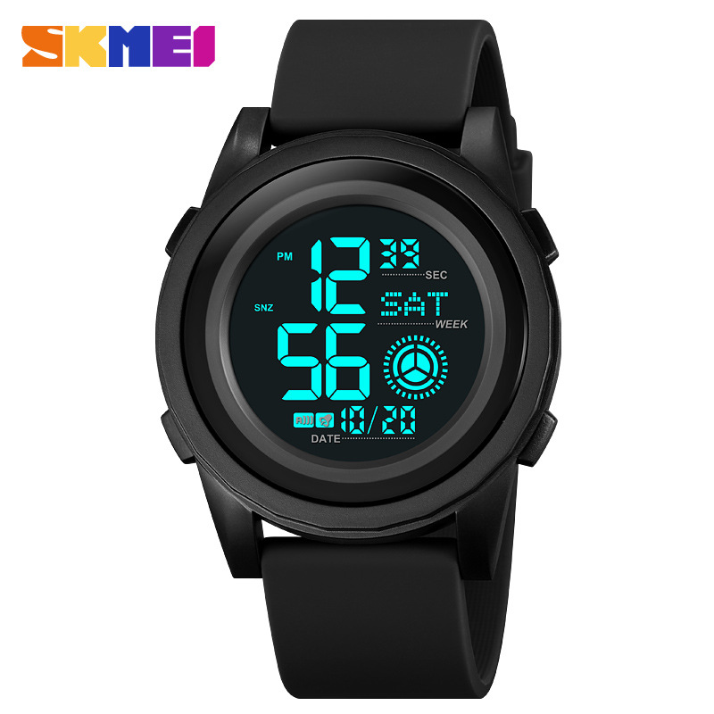 Skmei juventud estudiante multifunción luminoso cronometraje reloj electrónico de los hombres al aire libre impermeable reloj deportivo