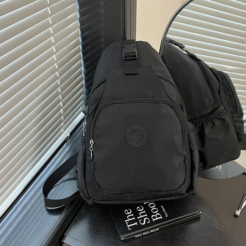 2026 New Women's Chest Bag, Single Shoulder Crossbody Bag, Waterproof Nylon Cloth Casual Sports Backpack, Lightweight Multi-Functional Bag
