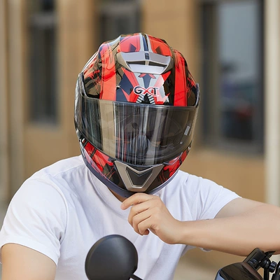 Dual Lens — Motuoche Motosiklet kaskı (dəbilqə)