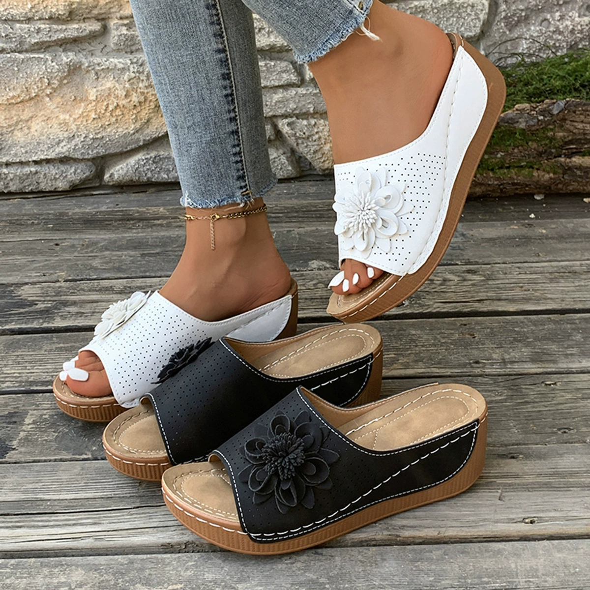 2025 весна и лето новый Amazon трансграничный наклон с открытыми пальцами