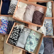 外贸原单维Pinkgi丝滑蕾丝少女牛奶冰丝棉档三角内裤尾单3条