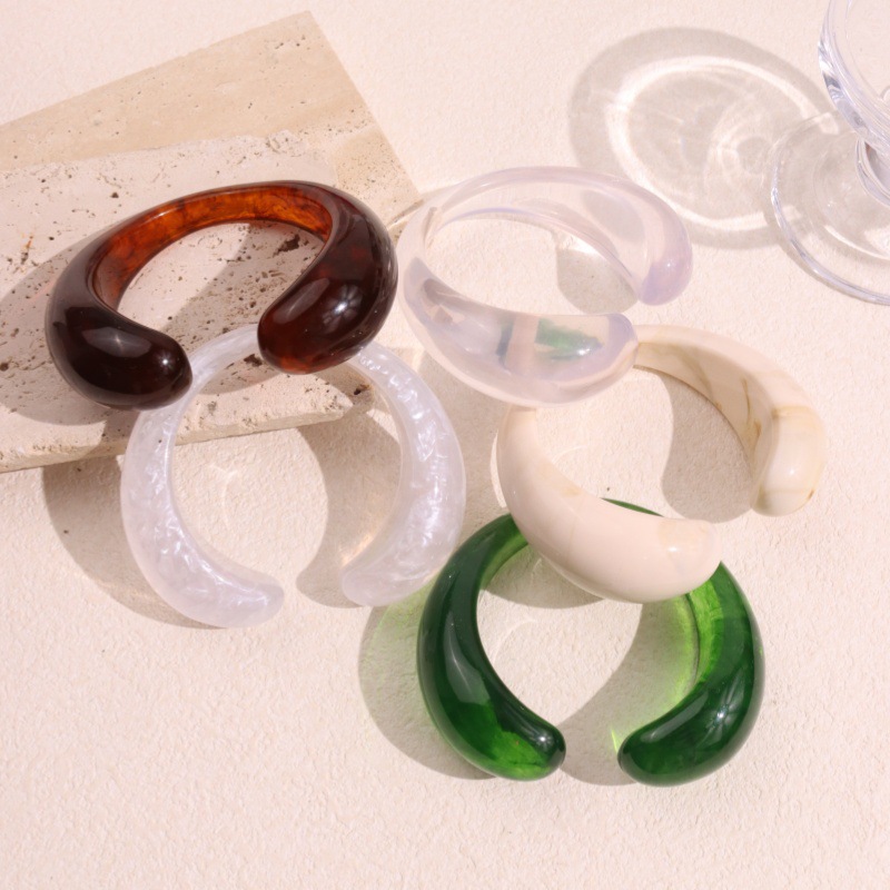 Bangle Classification Vintage Style Classic Style Geometric Resin Bangles Wholesale