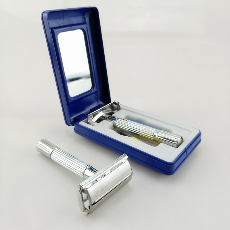 Men's 997 Manual Razor Old-Fashioned Razor Box + Blade Holder Brush