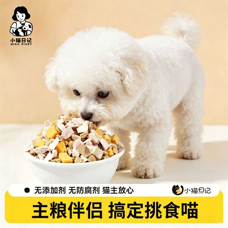 Freeze-Dried Chicken Meat from the Source Factory, 250g, Suitable for Cats and Dogs, Mixed with Food, Pet Snack, High Protein Nutrition, Wholesale