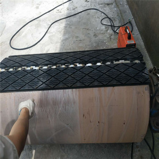 Manufacturer rubber steel plate composite head wheel insert width 138*15mm