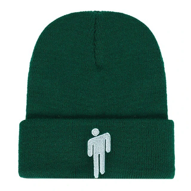 Knit beanie Billie Eilish-style, adjustable unisex hat, multiple colors