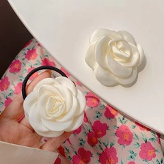 Cherry Blossom Hair Tassel Hair Band Elegant Hair Ring Milky White Versatile Headwear Hair Clip Fringe Hair Clip Sweet and Cute Girl Side Bangs Clip
