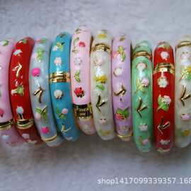 老北京景泰蓝手镯工艺品民族风旅游景区爆款女孩珐琅首饰儿童