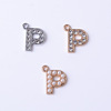 Metal accessory, pendant from pearl, chain with letters, English letters, factory direct supply