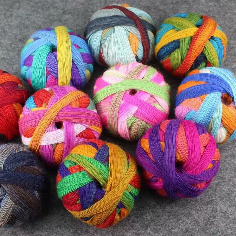 Rainbow woolen cloak