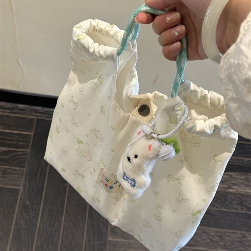 新しいかわいい花柄ショルダーキャンバスバッグ学生女性のショルダーバッグ大容量ハンドバッグトート通勤バッグトレンディ|undefined
