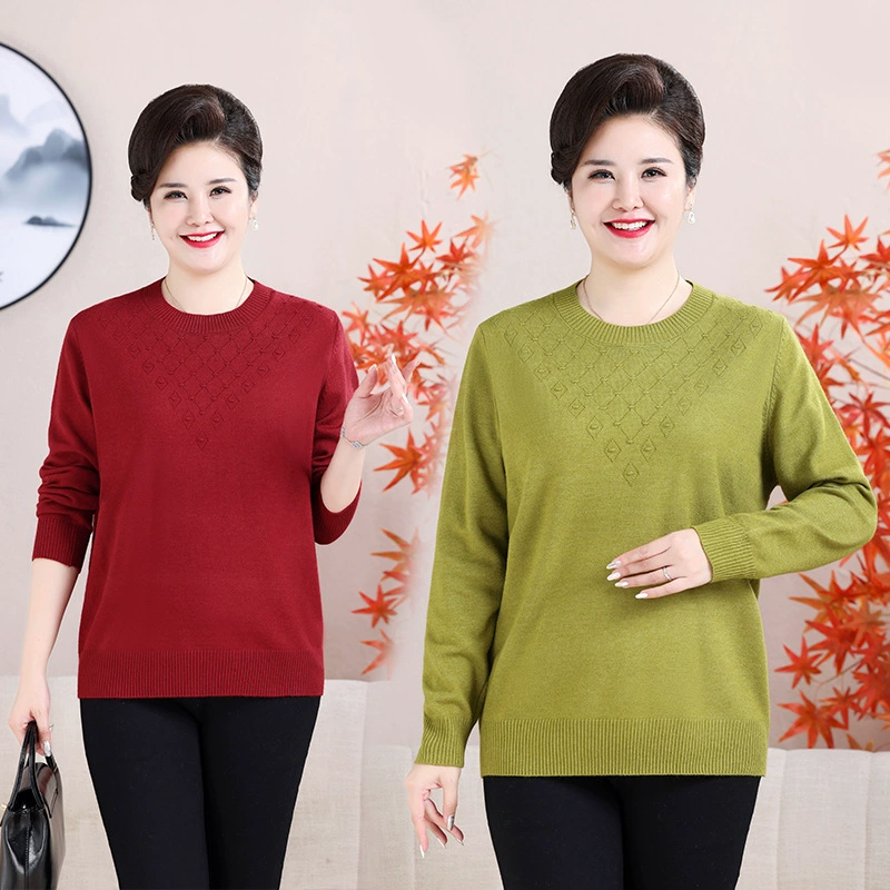 Мама одеваются с круглым вырезом, пуловер, толстый свитер, толстый свитер