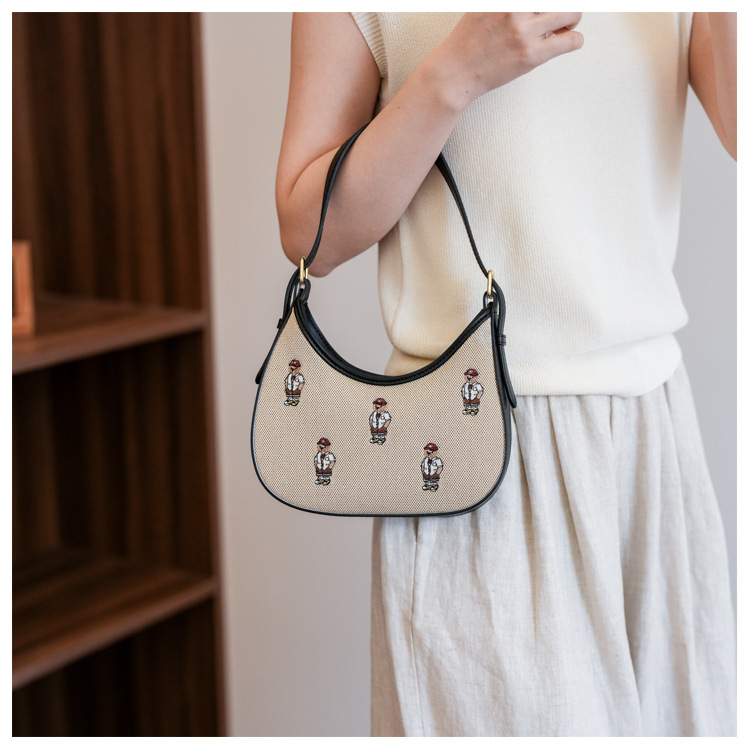 Shoulder Bag For Women Canvas Crossbody Bag Temperament Style_voghion.com