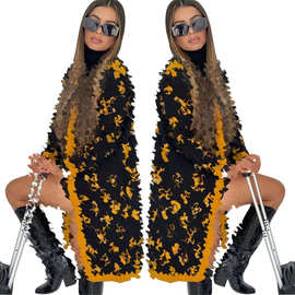 Y71572欧美女装跨境 秋冬新款毛衣 高质量面料 时尚开衫外套 现货