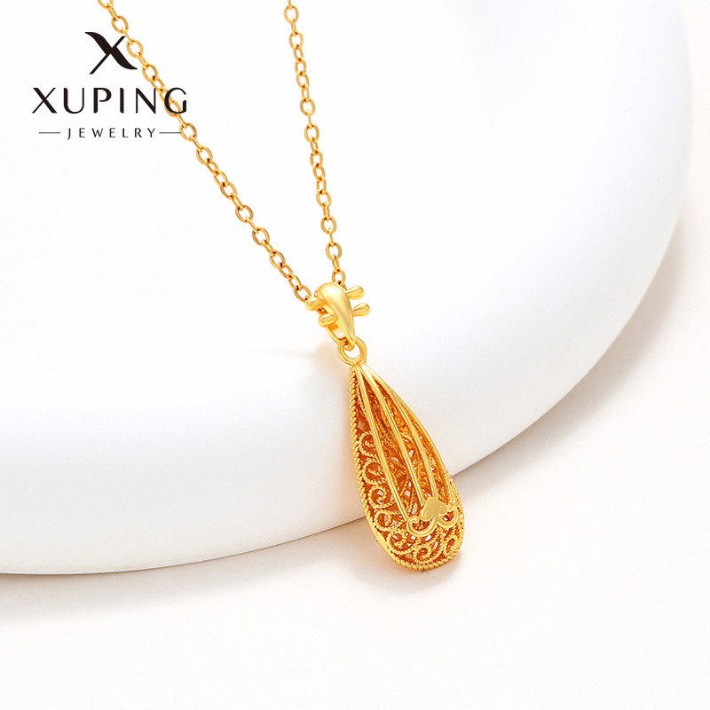 Xuping aleación de cobre dorado retro retro estilo chino colgante colgante de colgante femenino colgante
