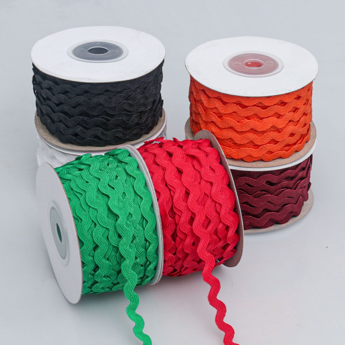 Cinturón curvo de onda de oro y plata de color de 5mm con borde S de onda de agua y borde creciente con cinta de encaje de joyería de ropa de bricolaje hecha a mano