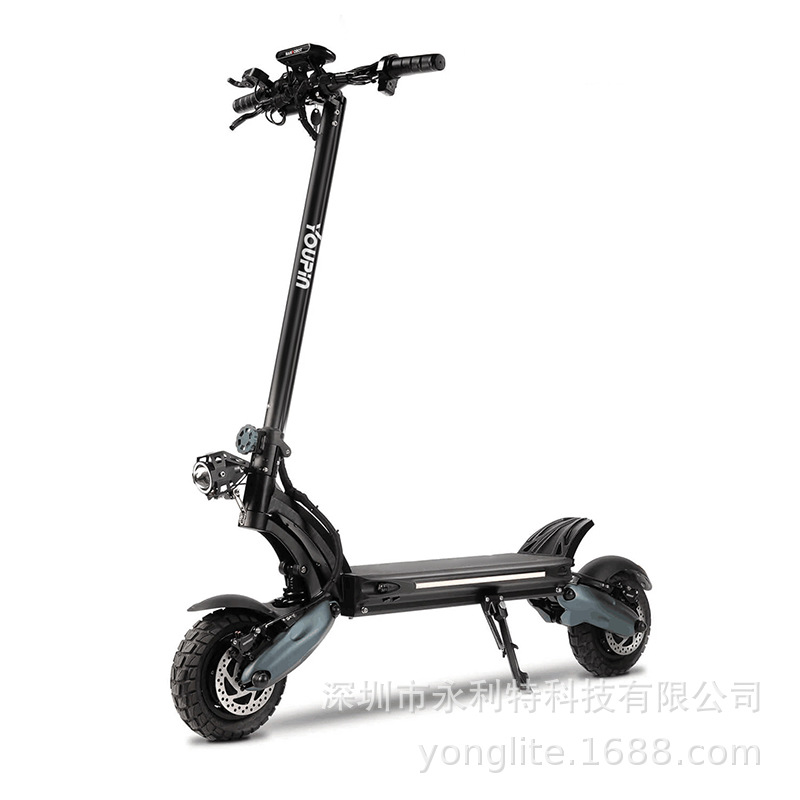 Factory direct sales 8.5 inch dual-drive 2000W electric scooter folding adult off-road two-wheel lithium battery electric vehicle