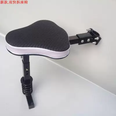 Electric Scooter with Simple and Safe Child Front Seat, Bicycle Baby Support Footrest, Shock-Absorbing Seat (Child seat shed) - black-other
