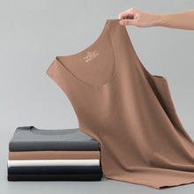 德绒背心男冬季无痕保暖内衣防寒发热双面绒无袖吊带打底内穿秋衣