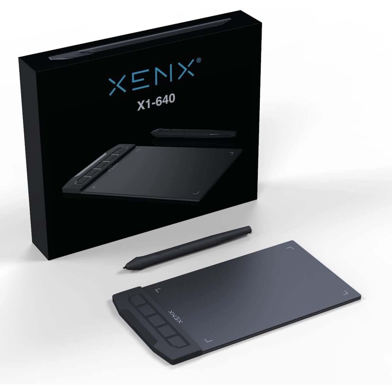 XENX X1-640 Digital Tablet Drawing Tablet Computer Tablet Support Android Phone Tablet WINDOOWS Computer MAC Online Class Handwriting Illustration Design OSU Game