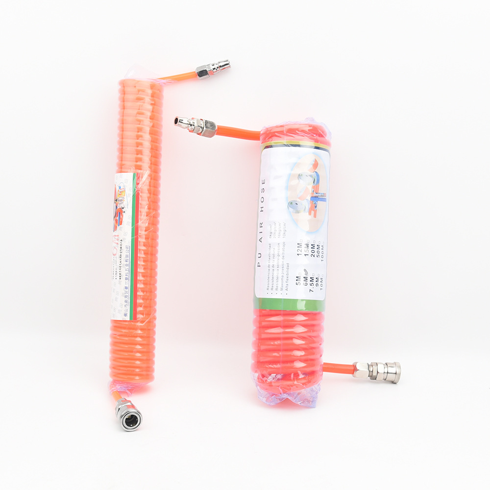 气动弹簧管PU弹簧软管空压机气泵弹簧管8x5mm 12x8mm耐高压螺旋