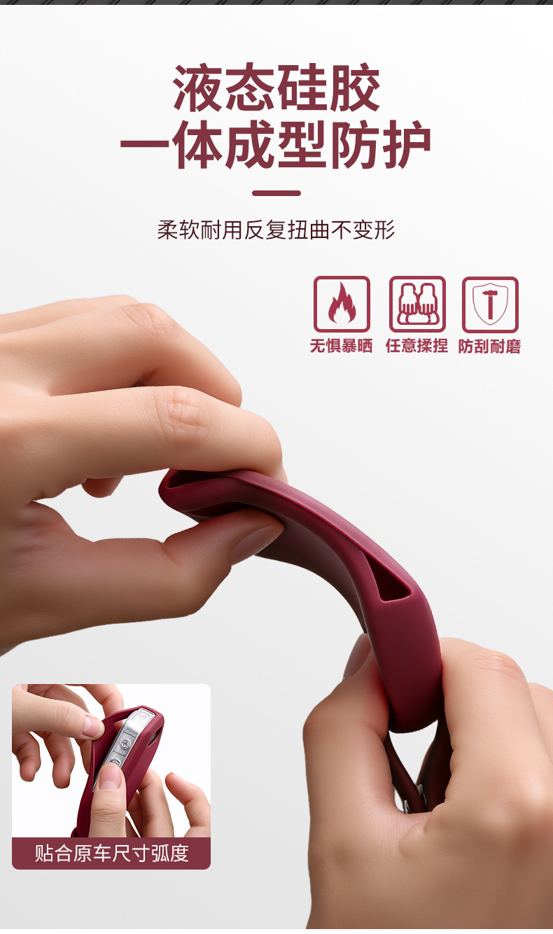 Suitable for 26 models of Kia EV5 key cases, new EV5 car silicone key remote control protective cover