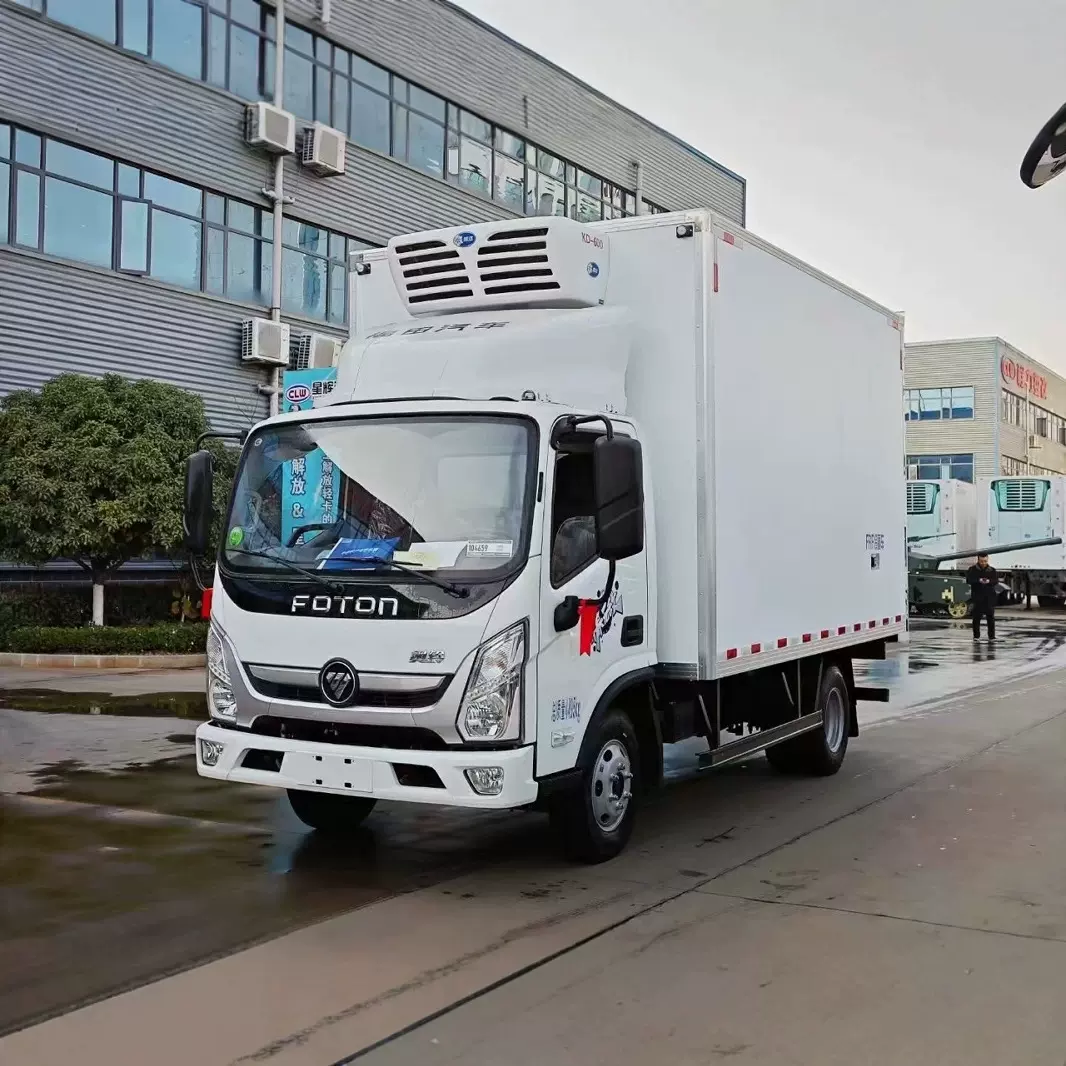 福田欧马可冷藏车4.2米价格 奥铃青春无敌冷鲜肉冷藏保温运输车