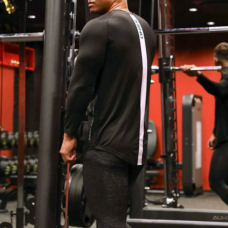 Quick dry sports basketball long-sleeve for leisure, slim fit, tight, for running