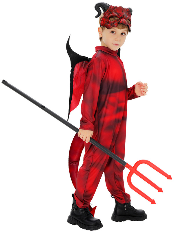 新しいハロウィン衣装ヘルボーイコスプレcos服子供の幼稚園ステージパフォーマンス衣装|undefined