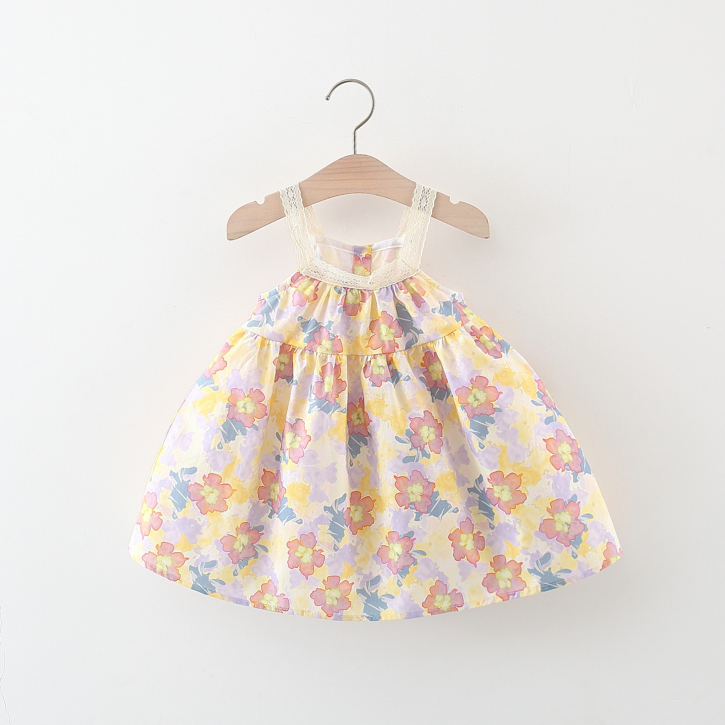 Cute Flower Cotton Girls Dresses display picture 3