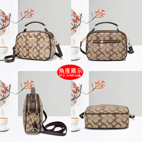 Bags women's fashion crossbody bag portable small square bag  summer new texture niche women's shoulder cross bag