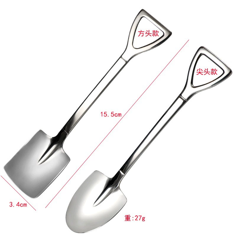 Трансграничная нержавеющая сталь арбуз ложка мороженое ложка лопата вилка 304 десертная ложка