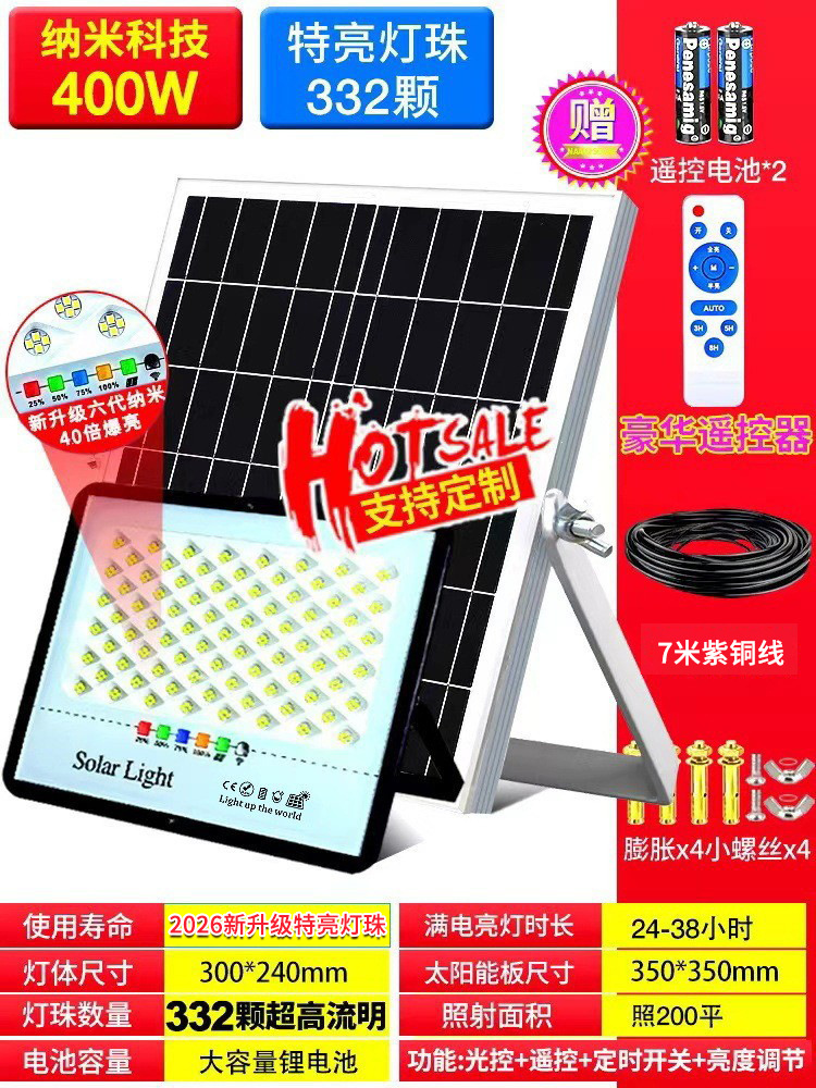 Zhongshan lámparas solar patio al aire libre Luz de inundación interior y exterior iluminación del hogar nuevo rural impermeable lámpara de calle fabricante