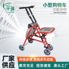 家庭用携帯折り畳み高齢者ショッピングカートは、野菜を買うハンドル車のブレーキレバーに乗って手押し車を助けることができる