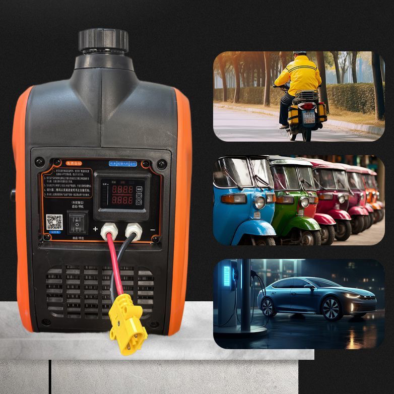One-Click Start Generator Automatic Start and Stop Range Extender Dc 24V/48V60V72V Three-Wheel and Four-Wheel Vehicle Power Generation